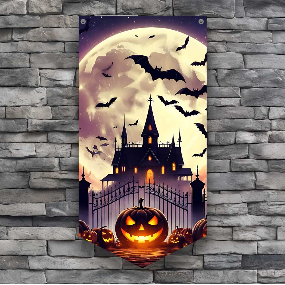 Pumpkin Halloween Wall Banner